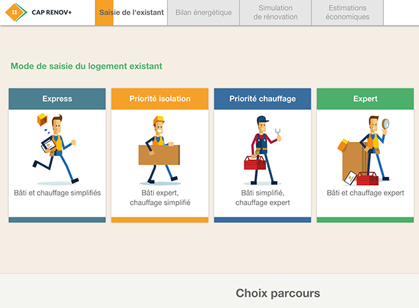 screen outil cap-renov page des postes de travaux